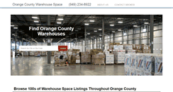 Desktop Screenshot of orangecountywarehouses.com